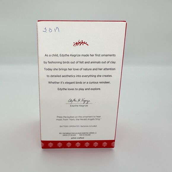 Hallmark Keepsake Hark The Herald Angels Sing Piano Ornament Magic Sound 2017 - Picture 2 of 10